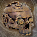 Steampunk Skull box 8649 by Pacific Trading