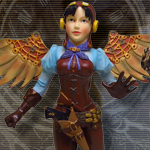Steampunk Lady Winged Flyer 9198 by Pacific Giftware