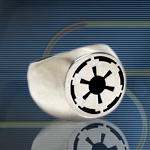 Officially Licensed Star Wars Sterling Silver Imperial Seal Rings GE11801 by Gentle Giant LTD