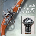 Pirates 17th Century French flintlock pistol