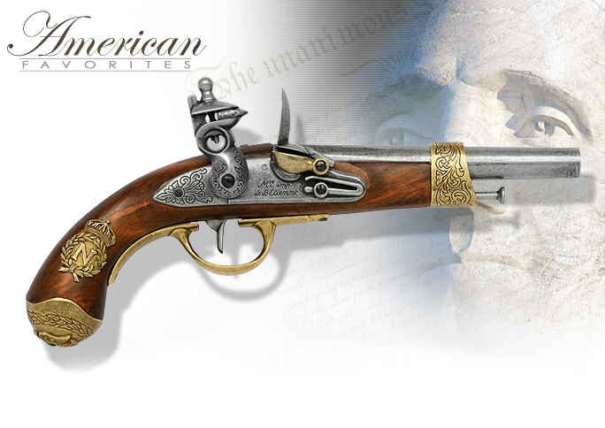 NobleWares Image of Napoleonic 1806 non-firing replica Flintlock Pistol model 1063 by Denix of Spain