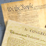 Declaration of Independence & U.S. Constitutuion replicas 29C and 29G by Denix of Spain