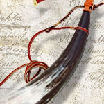 Revolutionary War Black Powder Horn 30-100