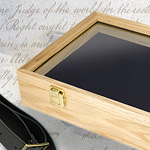 Alder Wood Deluxe Display Box 27-513F