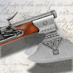 Noblewares offers adult collectible safe non-firing replicas of colonial and Revolutionary War period weapons including non-firing 17th Century Flintlock Pistol Axe Combination Weapon model 1010 by Denix of Spain