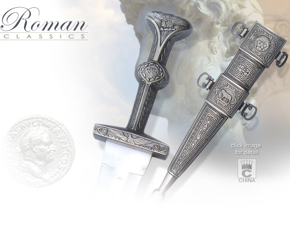Image of Roman Caesar Dagger with scabbard KE9988 made in China