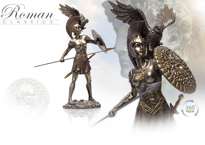 Image of Athena Cold Cast Bronze Statue 7853 by Pacific Giftwares