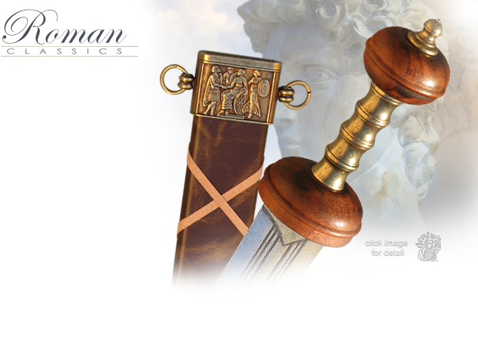 image of Roman Gladiator Sword Brass Tone 4140  by Denix of Spain