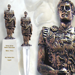 7110 Roman Chariot Statue in Cast Resin Bronze