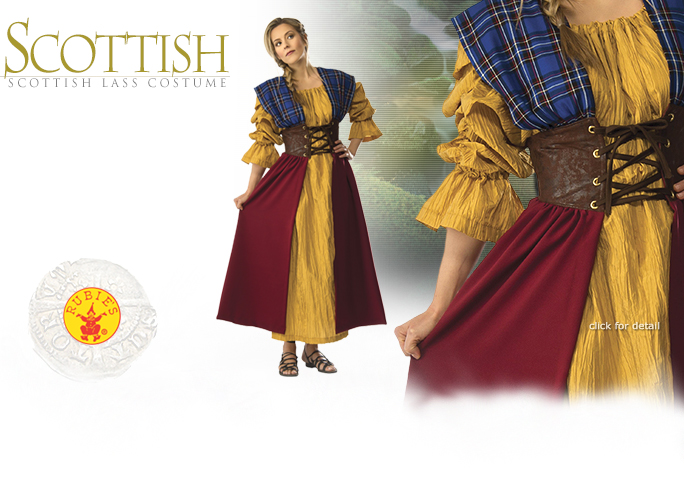 image of Scottish Lass Costume 810666 by Rubies Costume Company