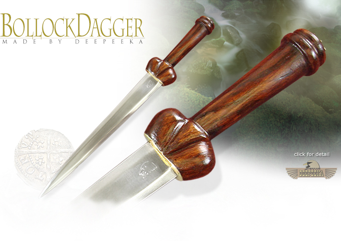 Wood Handle Bollock Dagger AH3271