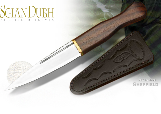 Wood Handle Sgain Dubh SHE013 by Sheffield Knives