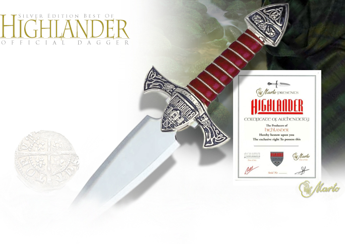 Best of Highlander Limited Edition Silver Dagger HI005.1