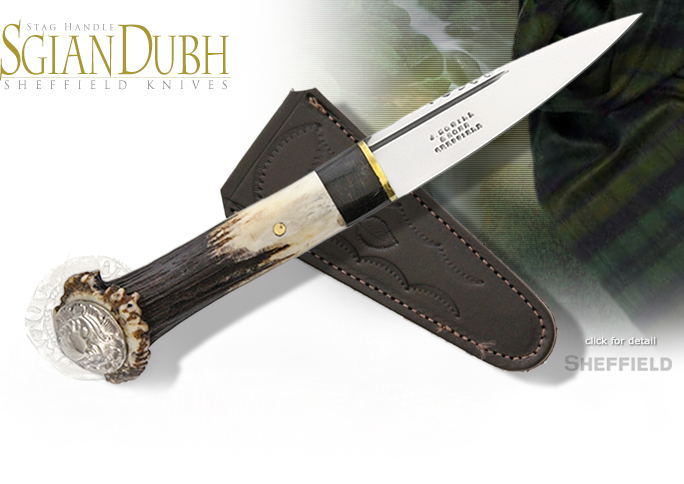 Crown Stag Sgian Dubh SHE021 by Sheffield Knives