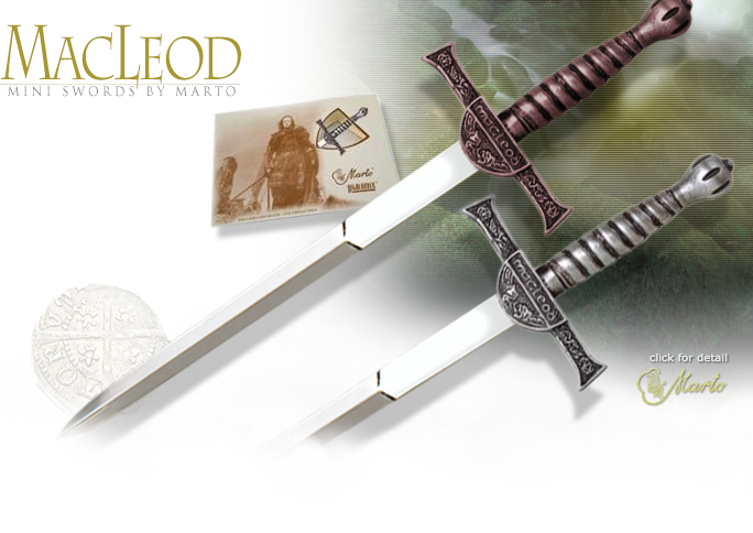 Image of Officially Licensed Highlander MacLeod Mini Sword HI300 by Marto of Toledo Spain