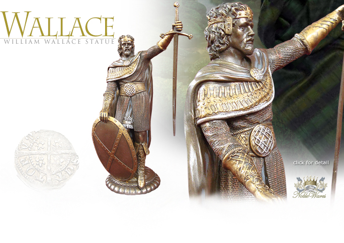 Image of 11.25 inch Bronze Resin Statue of Sir William Wallace 9564 by Pacific Giftwares