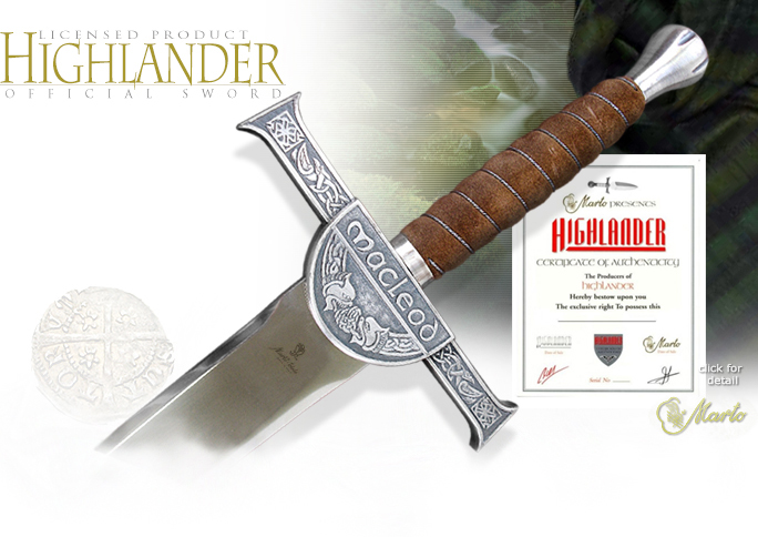 Officially Licensed Connor MacLeod Highlander Sword 595 by Marto of Spain