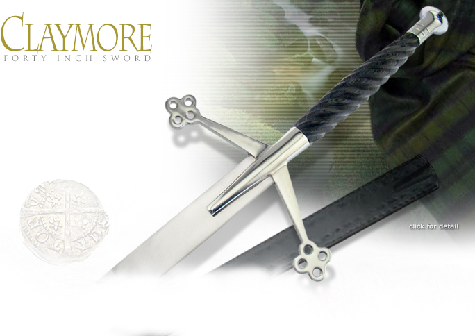 Decorative 40 inch Claymore Sword