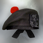 Scottish Black Wool Balmoral Hat LI6202