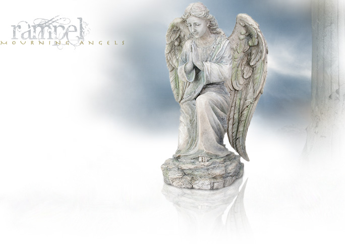 NobleWares Image of Cold Cast Resin Statue Mourning Angel Rampel 7462 by YTC Summit