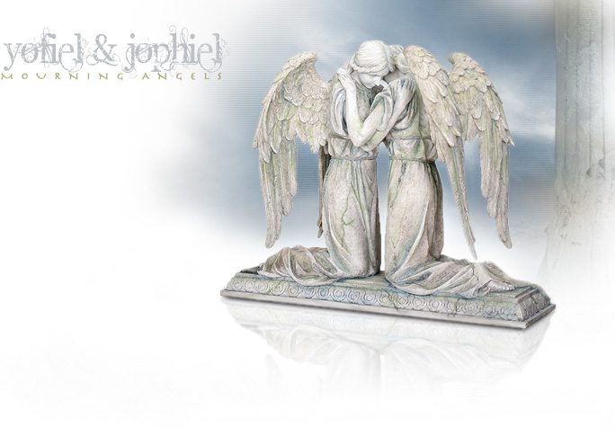 NobleWares Image of Cold Cast Resin Statue Mourning Angels Yofiel and Jophiel 7461 by YTC Summit