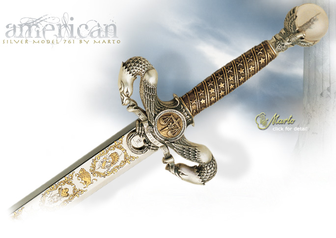 NobleWares Image of The American Liberty Sword 761 Silver Edition by Marto of Spain