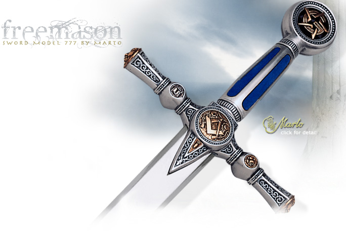 NobleWares Image of The Freemason Sword 776 Silver Edition by Marto of Spain