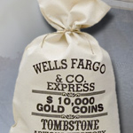 1880 Bank of TombStone Arizona, $10,000 GOLD Money Bag 30-601