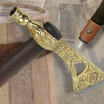 Functional Brass Peace Pipe Tomahawk WP12092 made in India