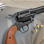Old West M1873 Blued Finish 9mm Blank Firing replica revolver 38-161