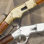 Non-firing M1866 Repeating Rifle 1140G Gray and 1140L Brass finish by Denix