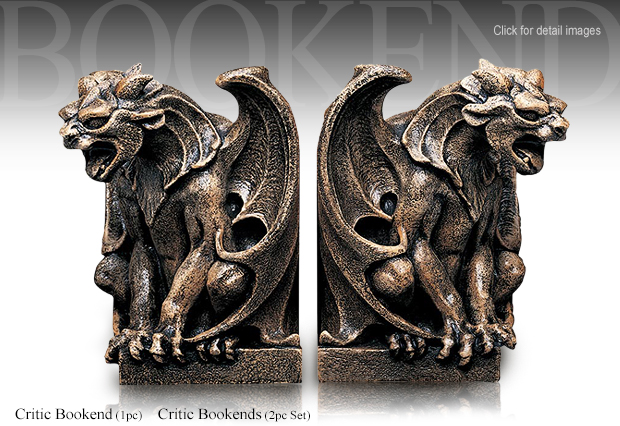 Windstone Editions the Critic Gargoyle Bookends Set 1001 by M. Peña