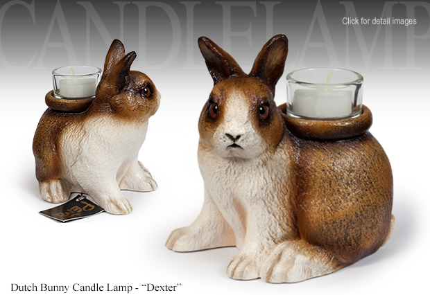 Windstone Editions Dutch Bunny Dexter Candle Lamp 2024 by M. Pea